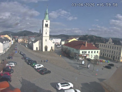 Náměstí, koste sv. Markéty