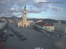 Náměstí, koste sv. Markéty