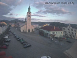 Náměstí, koste sv. Markéty