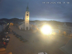 Náměstí, koste sv. Markéty