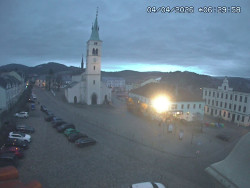 Náměstí, koste sv. Markéty