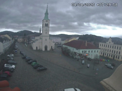 Náměstí, koste sv. Markéty