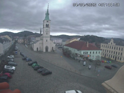 Náměstí, koste sv. Markéty