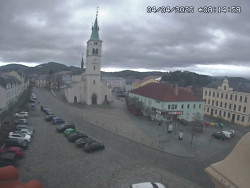 Náměstí, koste sv. Markéty