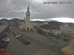 Náměstí, koste sv. Markéty