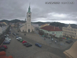 Náměstí, koste sv. Markéty