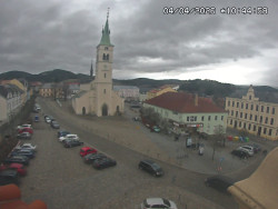 Náměstí, koste sv. Markéty