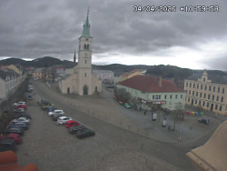 Náměstí, koste sv. Markéty