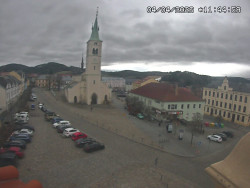 Náměstí, koste sv. Markéty