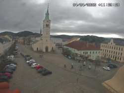 Náměstí, koste sv. Markéty