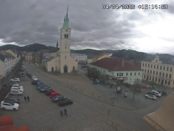 Náměstí, koste sv. Markéty