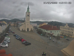 Náměstí, koste sv. Markéty