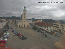 Náměstí, koste sv. Markéty