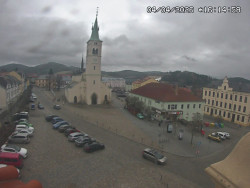 Náměstí, koste sv. Markéty