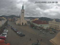 Náměstí, koste sv. Markéty