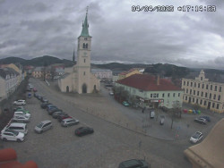 Náměstí, koste sv. Markéty