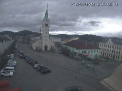 Náměstí, koste sv. Markéty