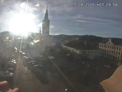 Náměstí, koste sv. Markéty