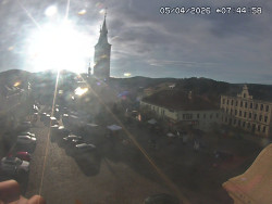 Náměstí, koste sv. Markéty