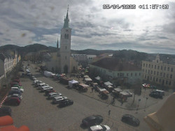 Náměstí, koste sv. Markéty