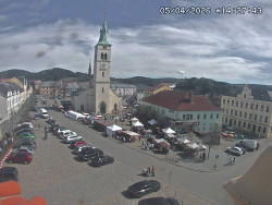 Náměstí, koste sv. Markéty