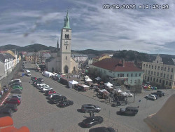 Náměstí, koste sv. Markéty