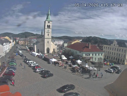 Náměstí, koste sv. Markéty