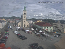 Náměstí, koste sv. Markéty