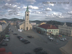 Náměstí, koste sv. Markéty