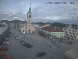 Náměstí, koste sv. Markéty