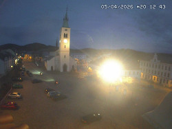 Náměstí, koste sv. Markéty