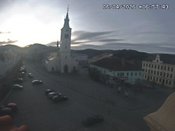 Náměstí, koste sv. Markéty