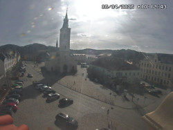 Náměstí, koste sv. Markéty