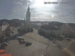 Náměstí, koste sv. Markéty