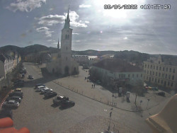 Náměstí, koste sv. Markéty