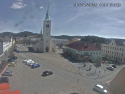 Náměstí, koste sv. Markéty