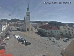 Náměstí, koste sv. Markéty