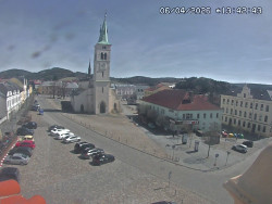 Náměstí, koste sv. Markéty