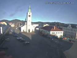 Náměstí, koste sv. Markéty