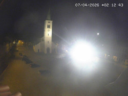 Náměstí, koste sv. Markéty