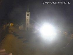 Náměstí, koste sv. Markéty