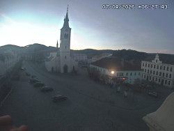 Náměstí, koste sv. Markéty