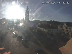 Náměstí, koste sv. Markéty