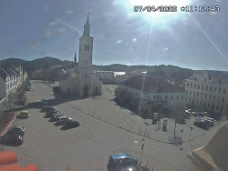 Náměstí, koste sv. Markéty