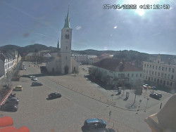 Náměstí, koste sv. Markéty