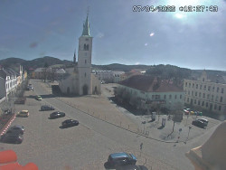 Náměstí, koste sv. Markéty