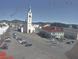 Náměstí, koste sv. Markéty