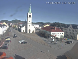 Náměstí, koste sv. Markéty