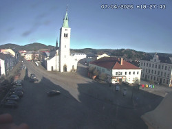 Náměstí, koste sv. Markéty