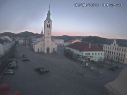 Náměstí, koste sv. Markéty